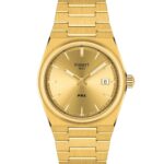 Reloj Tissot PRX para Hombre T137.410.33.021.00 Caja de Acero Inoxidable 316L con Revestimiento PVD de Oro Amarillo 40 m