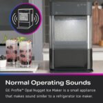 GE Profile Opal 2.0 | Máquina de hielo de pepitas de encimera | Máquina de hielo con conectividad WiFi | Esenciales de c
