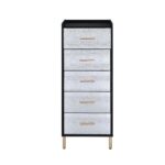 Armario para Joyas Acme Furniture Myles AC01167 17 pulgadas de largo x 16 pulgadas de ancho x 45 pulgadas de alto Negro