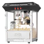 Lincoln Máquina de palomitas de maíz, 8 onzas, con hervidor de acero inoxidable, bandeja de rechazo, luz de calentamient