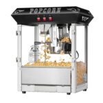 Superior Popcorn - Máquina de palomitas de maíz calientes y frescas, color negro, 8 onzas