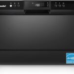 COMFEE' Lavavajillas de encimera, lavavajillas portátil Energy Star, 6 servicios de mesa y 8 programas de lavado, veloci
