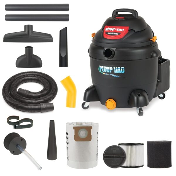 Shop-Vac 9601806 Aspiradora utilitaria húmeda y seca de 18 galones, 6.0 CV pico, 2.5 pulgadas de diámetro x manguera de