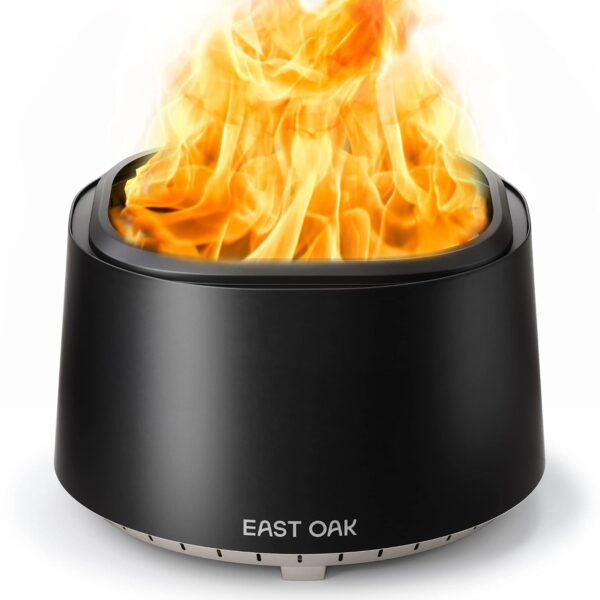 Fogata East Oak WFP22006 Acero Inoxidable 29.53 Pulgadas Sin Humo con Póker y Cenicero Extraíble