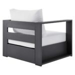 Juego de Sillones Modway Tahoe EEI-5751-GRY-WHI 2 Piezas Aluminio Gris y Blanco
