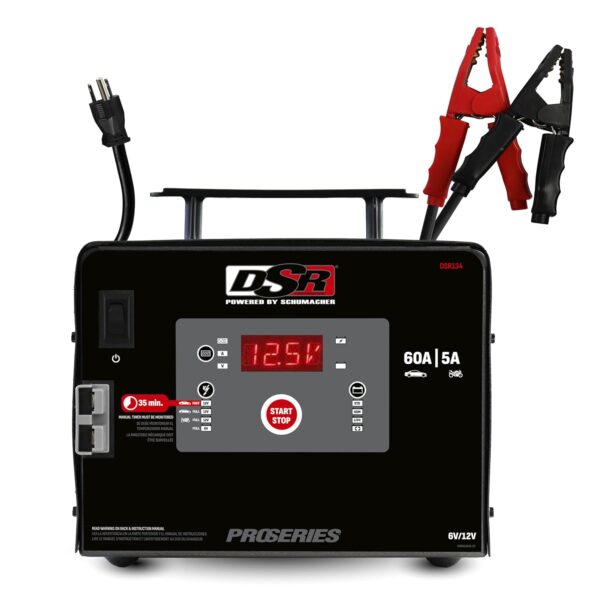 Cargador y Mantenedor de Batería Schumacher Electric DSR134 60 A 6V 12V con Probador de Batería