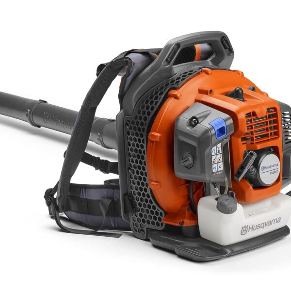 Soplador de Hojas de Gas Husqvarna 150BT 51cc 2.16 HP 765 CFM 270 MPH Mochila Naranja