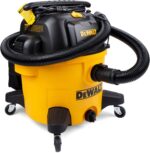 DEWALT Aspiradora de tienda DXV09PZ de polietileno de 9 galones para taller/lugar de trabajo, color amarillo