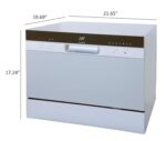 SPT SD-2224DSB: Lavavajillas de encimera ENERGY STAR con arranque retardado y LED, color plateado