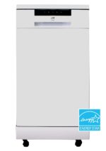 SPT SD-9263WB Lavavajillas portátil de 18 ″ de ancho con ENERGY STAR, 6 programas de lavado, 8 ajustes de lugar y bañera