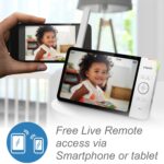Monitor para Bebé VTech RM7764-2HD WiFi 2 Cámaras Panorámica 360 Grados Zoom 10X Pantalla HD 7 Pulgadas