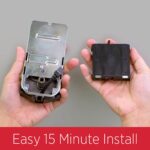 Cerradura Inteligente Kwikset Halo con Juego de Manijas San Clemente Wi-Fi Pantalla Táctil Negro Mate