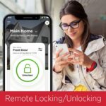 Cerradura Inteligente Kwikset Halo con Juego de Manijas San Clemente Wi-Fi Pantalla Táctil Negro Mate