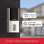 Cerradura Inteligente Kwikset Halo con Juego de Manijas San Clemente Wi-Fi Pantalla Táctil Negro Mate