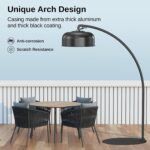 Calentador de Patio EAST OAK APH22001 3000W Arco Comercial 3 Ajustes de Calor Fibra de Carbono Negro
