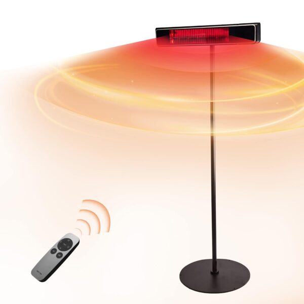 Calentador Eléctrico de Patio EAST OAK SPH22001 1500W Infrarrojo con Nanocristal de Cerámica Impermeable IP65