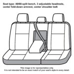 Funda de Asiento Covercraft Carhartt Super Dux SeatSaver SSC8396COBK Negro Segunda Fila Banco 40/60 para Ram 1500 2011-2