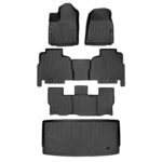 Juego de Alfombrillas SMARTLINER Modelo SA0573 B0577 C0577 E0573 3 Filas y Área de Carga para Jeep Wagoneer 2022 2023 20