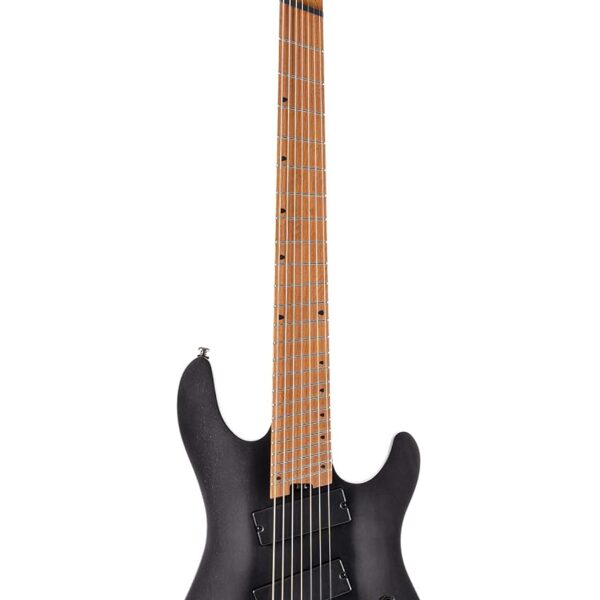 Cort KX307MSOPBK Serie KX Multi Scale 7 String Guitarra Eléctrica, Poro Abierto Negro