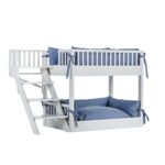 Litera para Perro New Age Pet ECOFLEX Aspen EHBB404 Blanco Antiguo Extragrande con Cojines de Espuma Viscoelástica