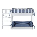 Litera para Perro New Age Pet ECOFLEX Aspen EHBB404 Blanco Antiguo Extragrande con Cojines de Espuma Viscoelástica