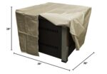 Calefactor de Patio HILAND GS-F-PCSS-CV Cuadrado Acero Inoxidable Acabado Bronce 40000 BTU