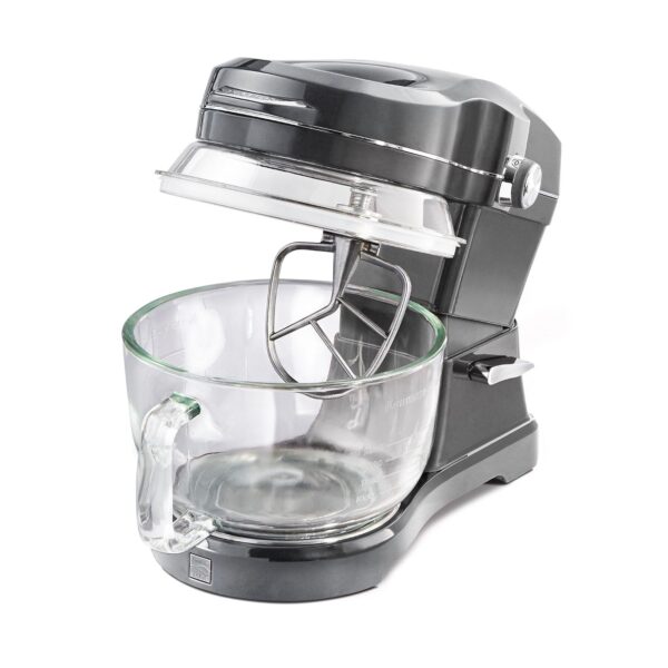 Kenmore Ovation - Batidora eléctrica de pie de 500 W, cabezal inclinable de 10 velocidades, con cuenco de vidrio de 5 cu