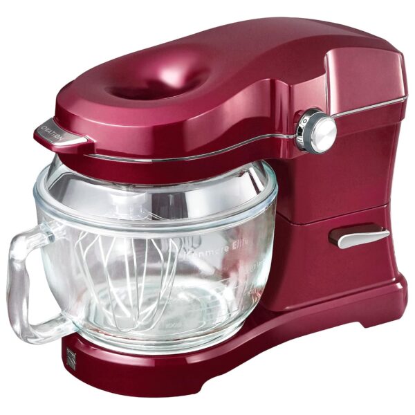 Kenmore Ovation - Batidora RedStand de 500 W, cabezal inclinable de 10 velocidades con cuenco de vidrio de 5 cuartos de