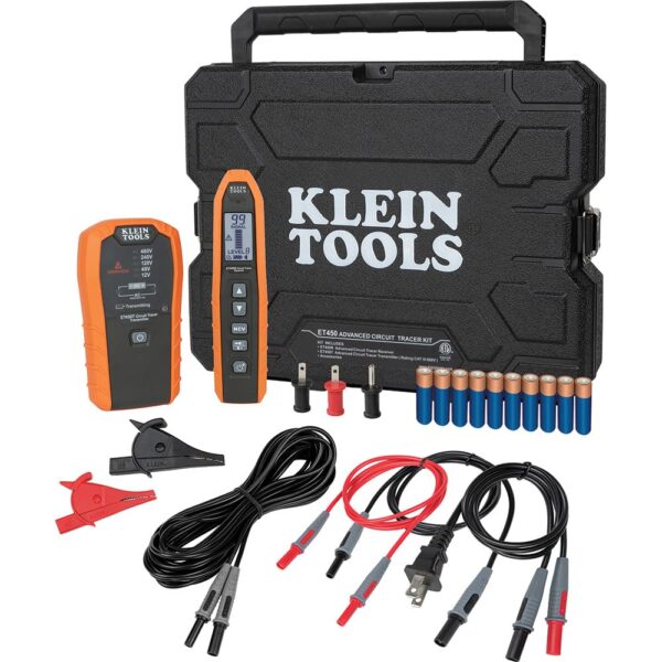 Klein Tools ET450 - Kit avanzado de buscador de disyuntores subterráneos y trazador de cables para interruptores energiz