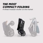 Baby Jogger City Sights - Cochecito convertible con plegado compacto, color negro