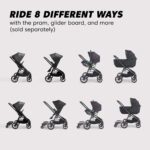 Baby Jogger City Sights - Cochecito convertible con plegado compacto, color negro