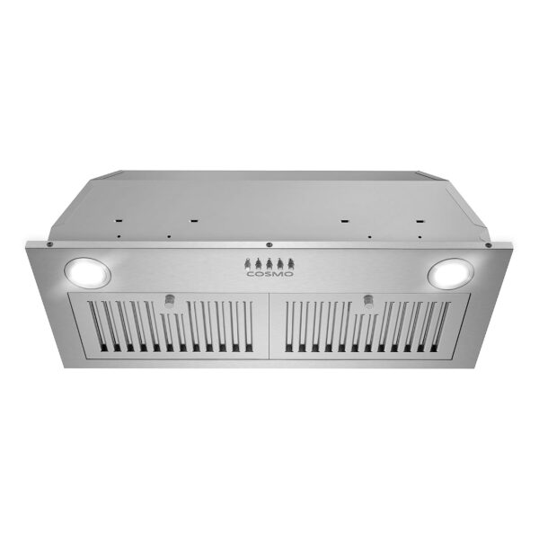 COSMO COS-30IRHP 30 pulgadas Colección Lumin Campana Extractora de Inserción Canalizada de 380 CFM, Controles de Botón,