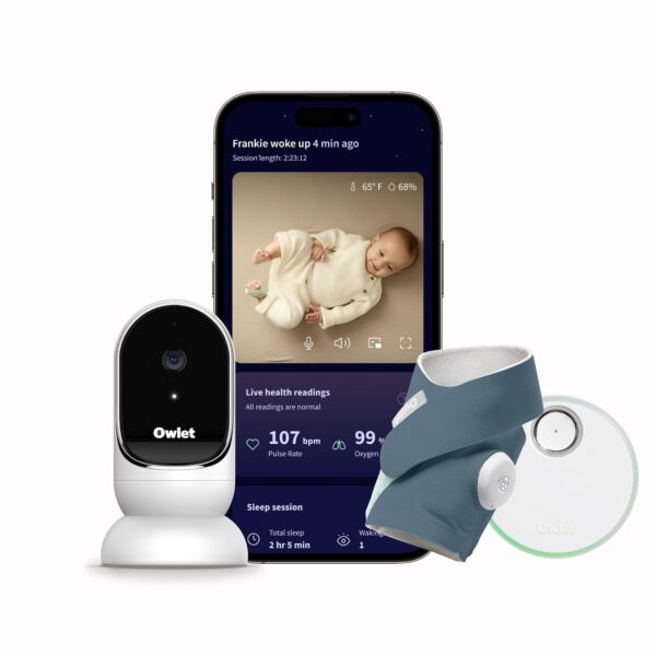 Monitor de Bebé Owlet Dream Duo Gen 1 PS0DN67SBK Azul Talla Small con Owlet Cam