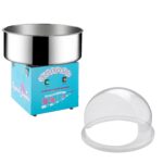 Máquina de algodón de azúcar – Flufftastic 1000W Floss Maker con escudo de cúpula y sartén de acero inoxidable – Máquina