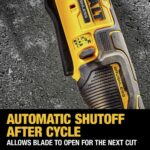 DEWALT Kit de cortador de alambre MAX XR de 20 V, corta acero al carbono y alambre de acero inoxidable, inalámbrico, bat