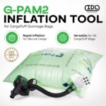 Herramienta de Inflado IDL Packaging G-PAM2 para Bolsas de Estiba CargoTuff Batería 6600 mAh Verde