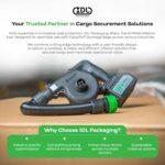 Herramienta de Inflado IDL Packaging G-PAM2 para Bolsas de Estiba CargoTuff Batería 6600 mAh Verde