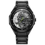 Reloj Citizen Eco-Drive Star Wars Death Star para hombre BJ6539-50W caja de acero inoxidable IP negro 41mm resistente al