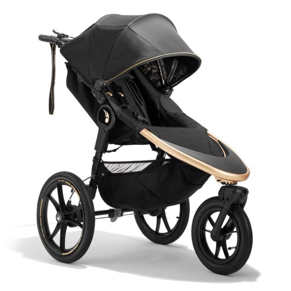 Baby Jogger Summit X3 - Cochecito para correr de 3 ruedas con freno de mano con una sola mano, plegable compacto y suspe