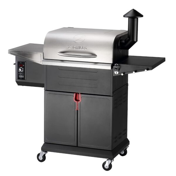 Parrilla y Ahumador de Pellets de Madera Z Grills ZPG-600D3E 572 Pulgadas Cuadradas Control PID 8 en 1