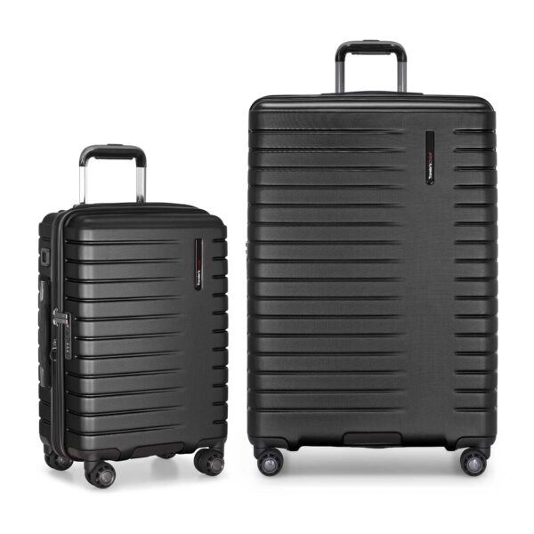 Juego de Equipaje Traveler's Choice Archer TC09056K2 Policarbonato Negro 2 Piezas Giratorio Expandible