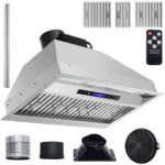 VEVOR Campana de Ventilación Integrada, 900 CFM 4-Velocidades, Campana de Cocina de Acero Inoxidable de 30 Pulgadas con