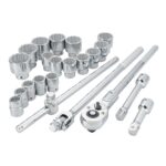 Juego de Herramientas Mecánicas CRAFTSMAN CMMT17904 Accionamiento de 3/4 Pulgadas 22 Piezas Acabado Cromado Pulido