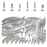 CRAFTSMAN - Juego de 299 piezas de enchufes, incluye enchufes profundos y superficiales, hex, torx, ranurado, bits Phill