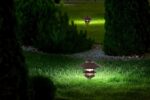 Luz de Camino Nuvo Lighting SF76/637/04 Pagoda 3 Niveles Capucha Grande Bronce Antiguo Paquete de 4