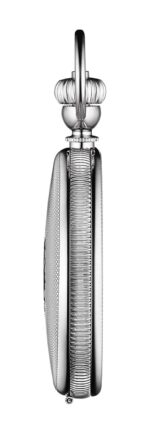 Reloj de Bolsillo Tissot Savonnette Mecánico T8674051901300 Acero Inoxidable 48.5mm Esfera Blanca Números Romanos