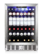 Antarctic Star Refrigerador de bebidas de 5.1 pies cúbicos, enfriador de vino para 166 latas, bajo ruido, puerta de vidr