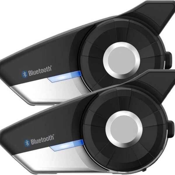 Sistema de Comunicación Bluetooth Sena 20S EVO HD 20S-EVO-11D con Intercomunicador de Malla Dual Pack Negro
