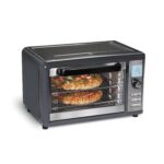 Hamilton Beach Horno freidora de aire digital para encimera con funcionalidad segura y nítida, 6 en 1, rango de temperat