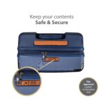 Juego de Equipaje Champs International S1033 NAVY 3 Piezas Giratorio Extensible con Puerto USB